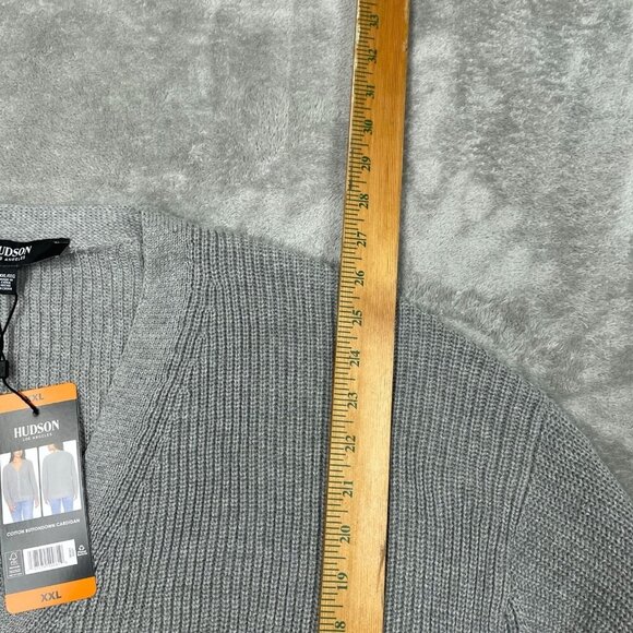 Hudson Los Angeles Gray Cotton Buttondown Cardigan XXL Womens NWT 6525 - Picture 6 of 8